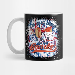 I'm Just Here For The Snacks Baseball 4th Of July Hot Dog Mug